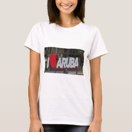 Camiseta Sinal "I Love Aruba", Fotografia, T-shirt