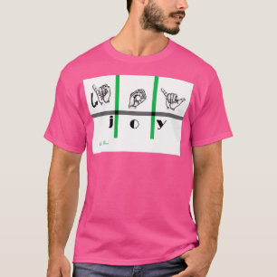 Camiseta Sinal Idioma Arte alegria 3