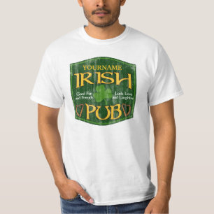Camiseta Sinal irlandês personalizado do bar