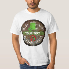Camiseta Sinal irlandês personalizado engraçado do bar