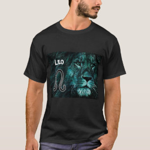 Camiseta Sinal Leo do horóscopo o leão