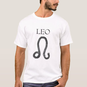 Camiseta Sinal Leo do horóscopo o leão
