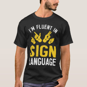Camiseta Sinal Linguagem Intérprete-Mão Asl Sensibilização 