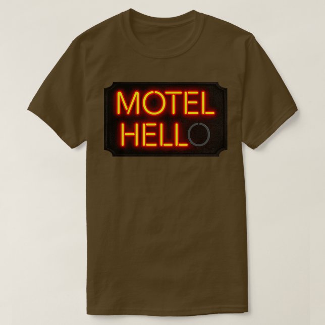 Camiseta Sinal Motel Hell Neon (Frente do Design)