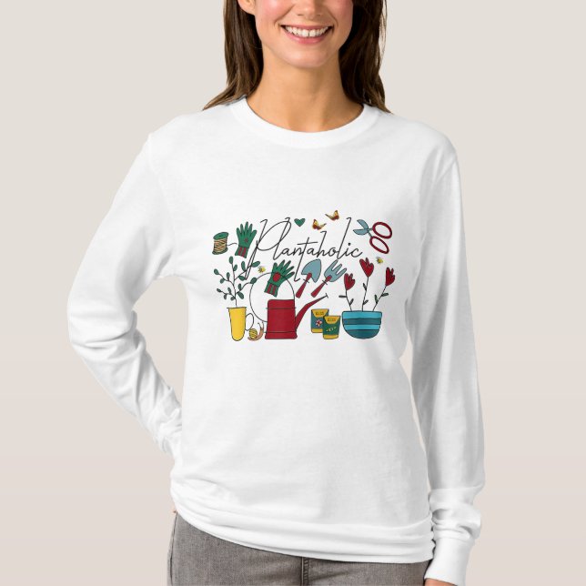 Camiseta Sinal Plantaholic de Planter, só quero trabalhar (Frente)