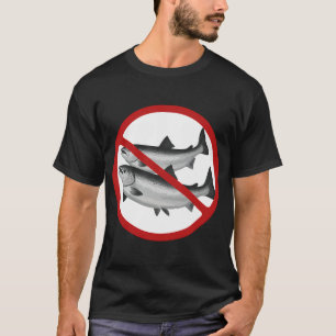 Camiseta Sinal Proibido, Sinal de Peixe, Mar, Sinal de Novi