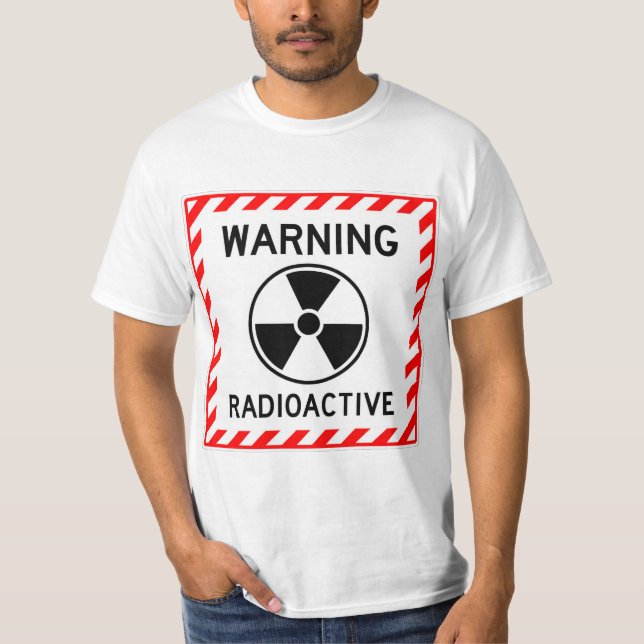 Camiseta Sinal RADIOATIVO Muito divertido (Frente)