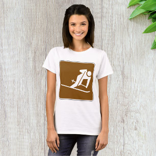 Camiseta Sinal Recreacional de Área de Esqui