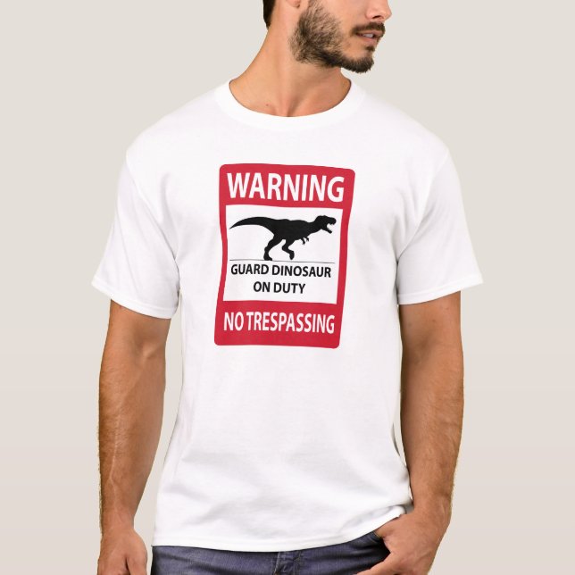 Camiseta Sinal sem invasão (T-Rex) (Frente)