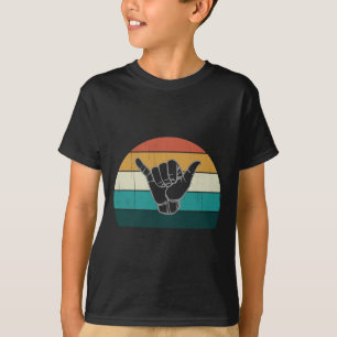 Camiseta Sinal Shaka e Surf - Resfriado Surfista Vintage Su