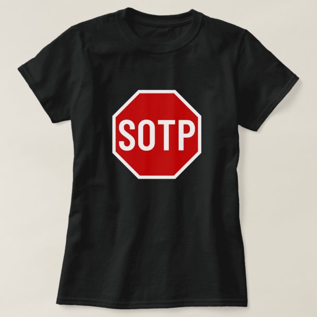 Camiseta Sinal soTP Funny Mispeled (Frente do Design)