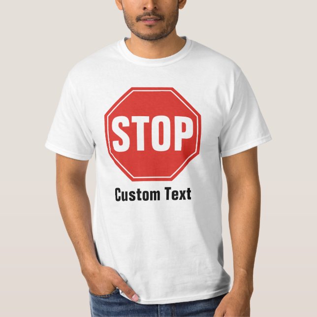 Camiseta Sinal T-Shirt STOP (Frente)
