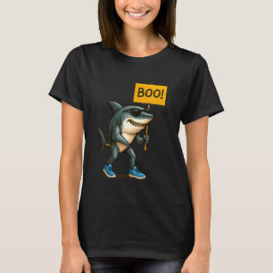 Camiseta Sinal Tralalero Tubarão Boo Engraçado Brainrot Hal