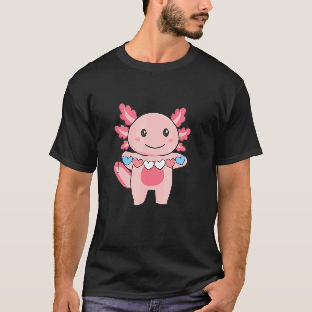 Camiseta Sinal Transgênero Orgulho Transgênero Lgbtq Axolot (Frente)