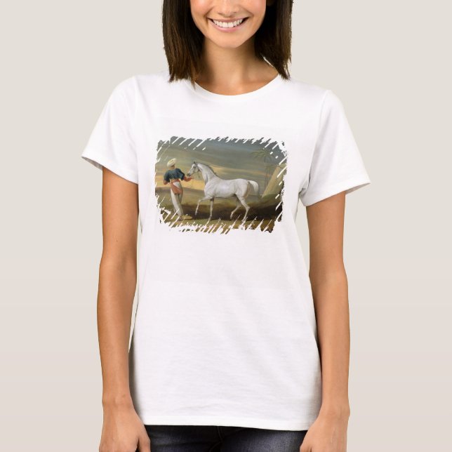 Camiseta Sinal, uma cinza árabe, com um Groom no Deserto (o (Frente)