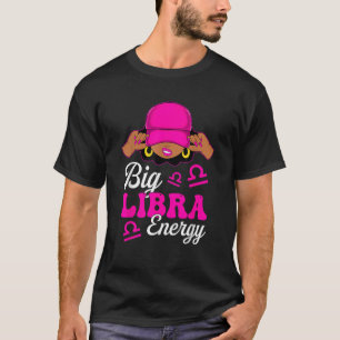 Camiseta Sinal Zodiac da Mulher Negra Sassy da Grande Libra