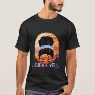 Camiseta Sinal zodíaco das damas Libra Venus Planet Bagy
