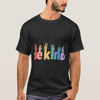 Camiseta Sinalização de Linguagem de Sinais Gentil Retro As