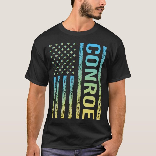 Camiseta Sinalizador Amarelo Azul - Conroe (Frente)