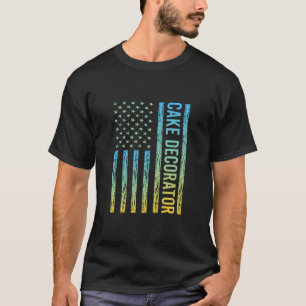 Camiseta Sinalizador Amarelo Azul EUA - Decorador