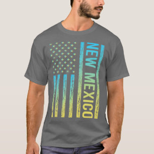 Camiseta Sinalizador Amarelo Azul Novo México