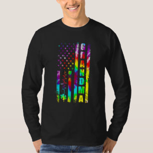 Camiseta Sinalizador Americano Autismo Sensibilização Vovó