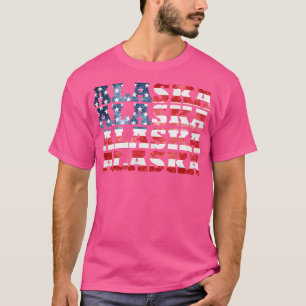Camiseta Sinalizador Americano do Alasca