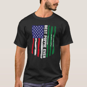 Camiseta Sinalizador Americano e Pavilhão da Arábia Saudita