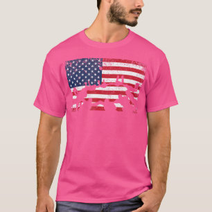 Camiseta Sinalizador Americano Incomodado Skydiving America