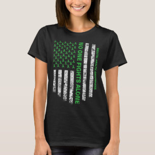 Camiseta Sinalizador Americano Sozinho Saúde Mental Ninguém