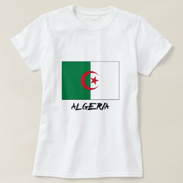 Camiseta Sinalizador Argélia (Frente do Design)