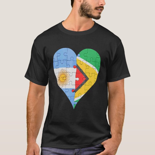 Camiseta Sinalizador Argentino da Guiana Heart (Frente)