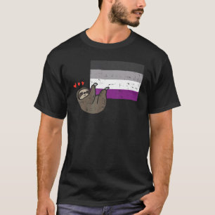 Camiseta Sinalizador Asexual De Coração Lopado Oral Lgbtq M