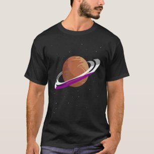 Camiseta Sinalizador Asexual Orgulho Ace Mês Igualdade Satu