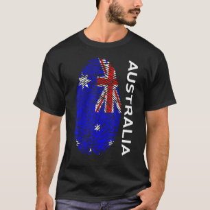 Camiseta Sinalizador australiano Dna Fingerprint Austrália