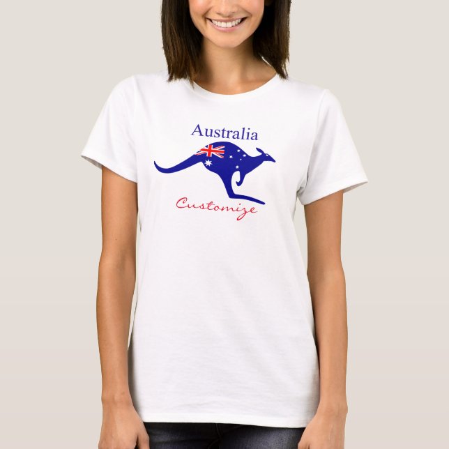 Camiseta Sinalizador australiano Kangaroo Thunder_Cove (Frente)