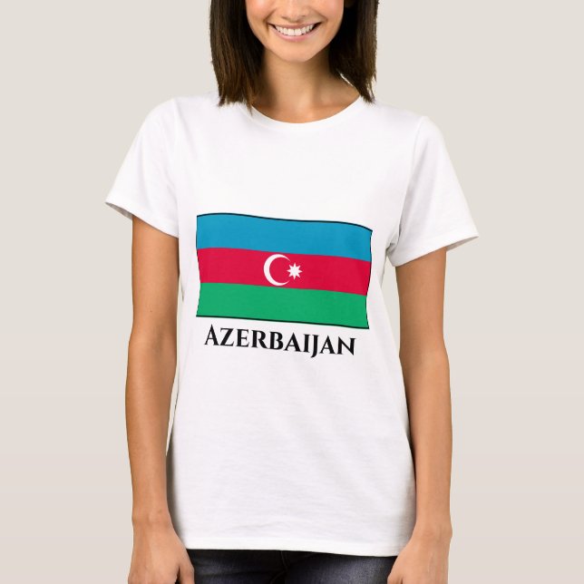 Camiseta Sinalizador Azerbaijão (Frente)