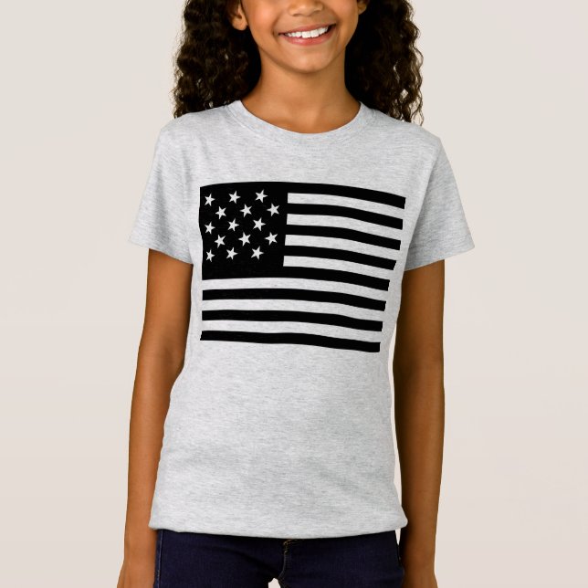 Camiseta Sinalizador Black Star Spanged Banner America (Frente)