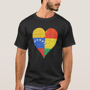 Camiseta Sinalizador boliviano venezuelano Coração