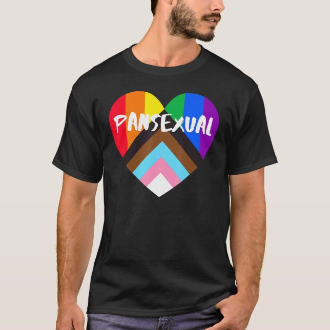 Camiseta Sinalizador Cardíaco do Orgulho de Progresso Panse (Frente)