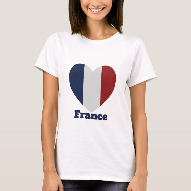 Camiseta Sinalizador Coração França (Frente)