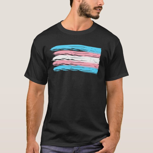 Camiseta Sinalizador Csd do Orgulho Transgênero (Frente)