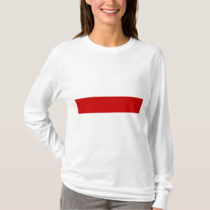 Camiseta Sinalizador da Bielorrússia (Vermelho e Branco)