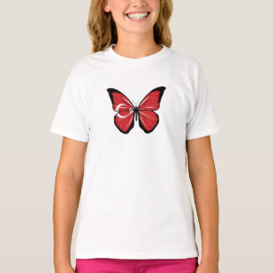 Camiseta Sinalizador da Borboleta Turquia