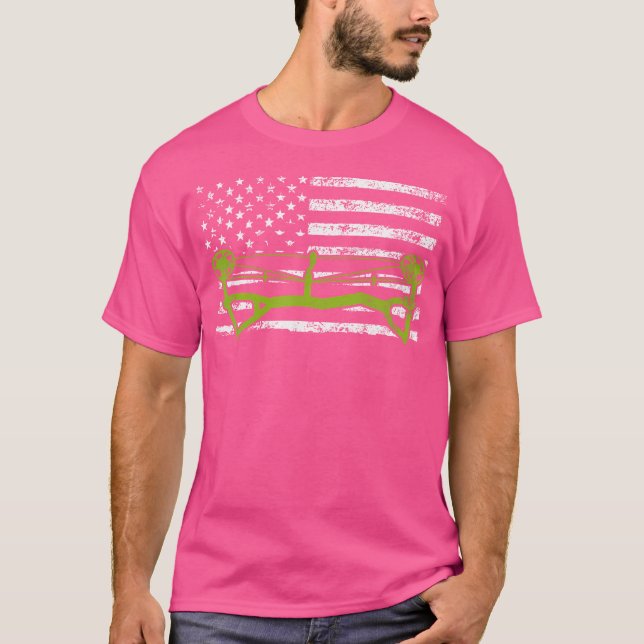 Camiseta Sinalizador da Broadhead Usa do Bowhunter do Arco  (Frente)