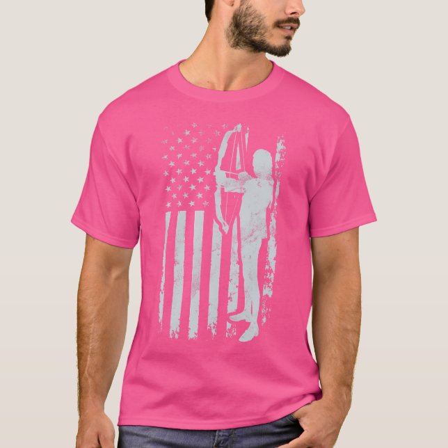 Camiseta Sinalizador da Broadhead Usa do Bowhunter do Arco  (Frente)