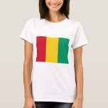 Camiseta Sinalizador da Guiné GN<br><div class="desc">Bandeira da Guiné GN,  Guiné,  Conacri Casaco de armas,  mancais blindados,  mapa de sinalizador</div>