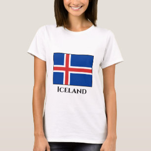Camiseta Sinalizador da Islândia (islandês)