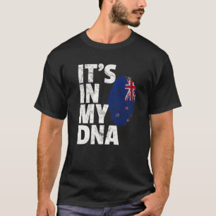 Camiseta Sinalizador da Nova Zelândia está no meu DNA Nat