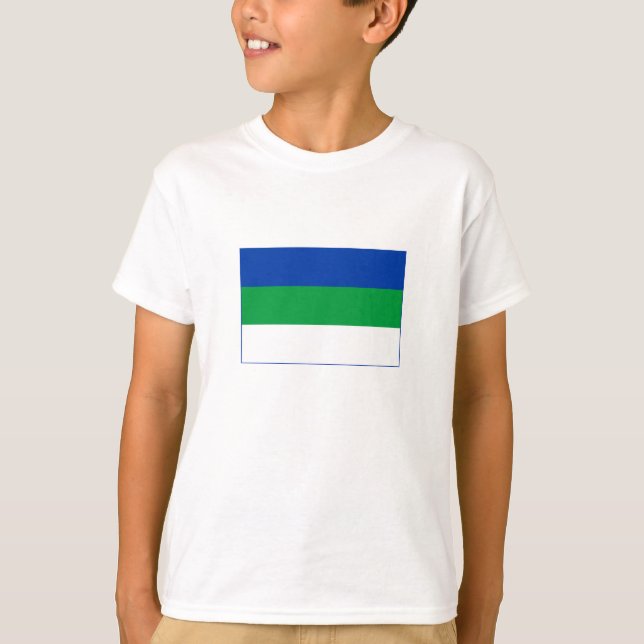 Camiseta Sinalizador da República do Komi (Frente)